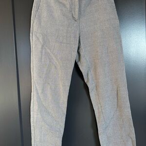 Ann Taylor Black and Gray Herringbone Pants